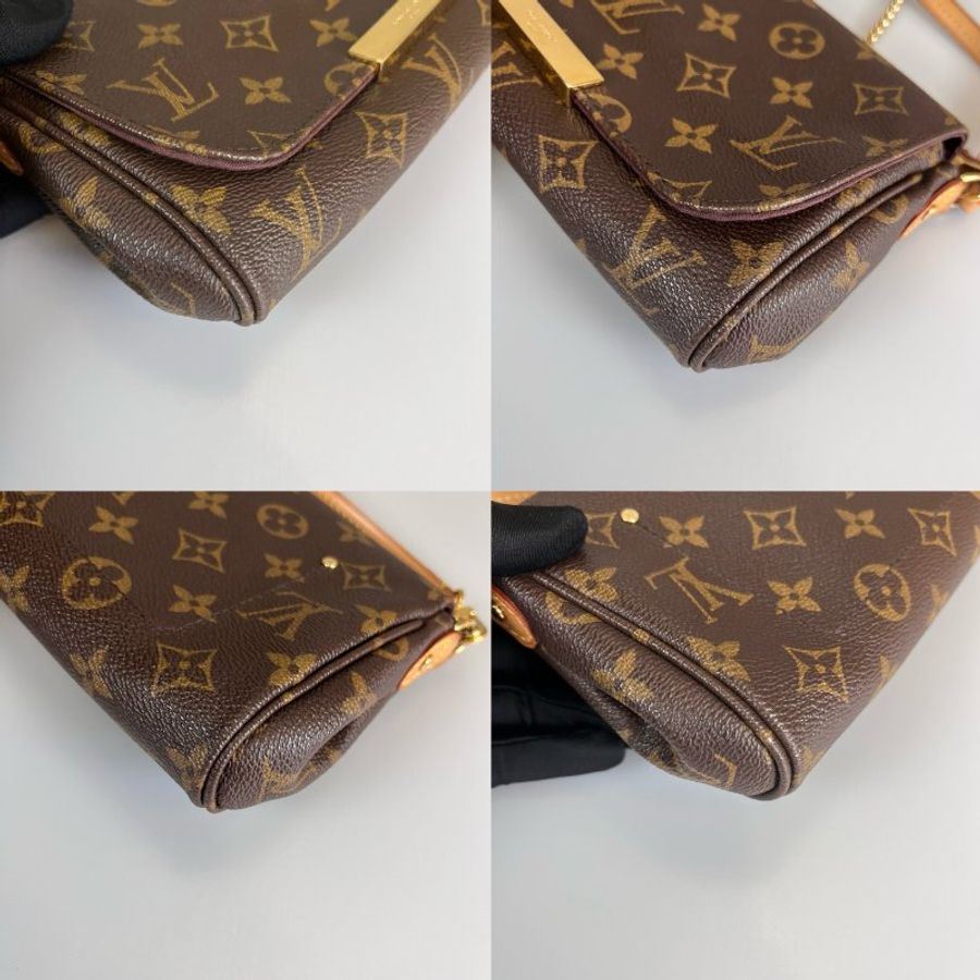 LV M40717 老花FAVORITE鍊條側肩包-14