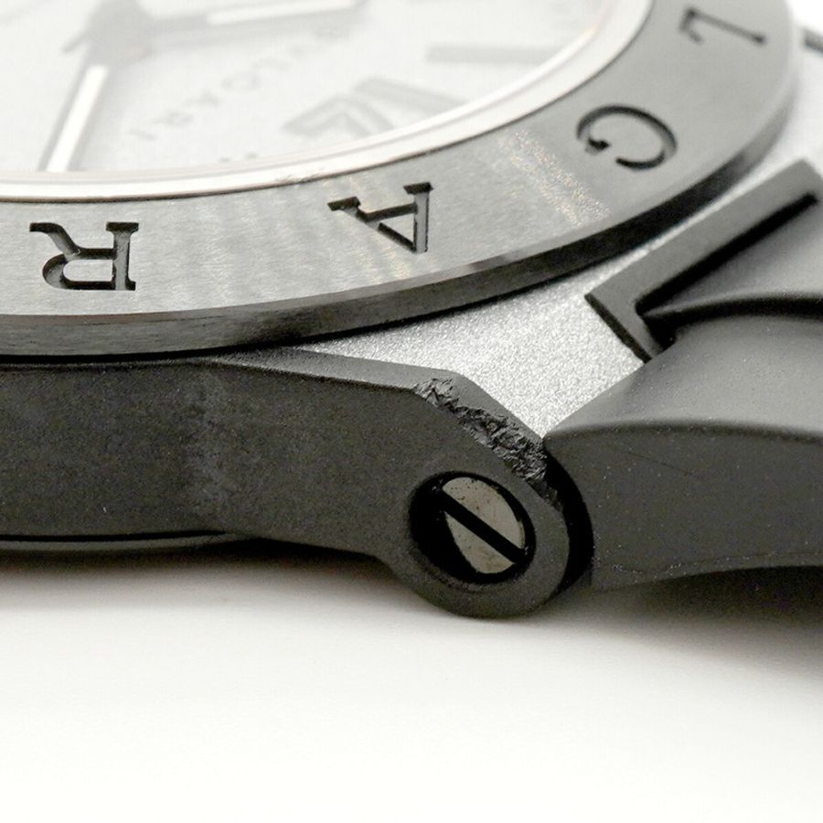 寶格麗 Diagono 鎂合金 DG41SMC 灰色錶盤男士腕錶-5