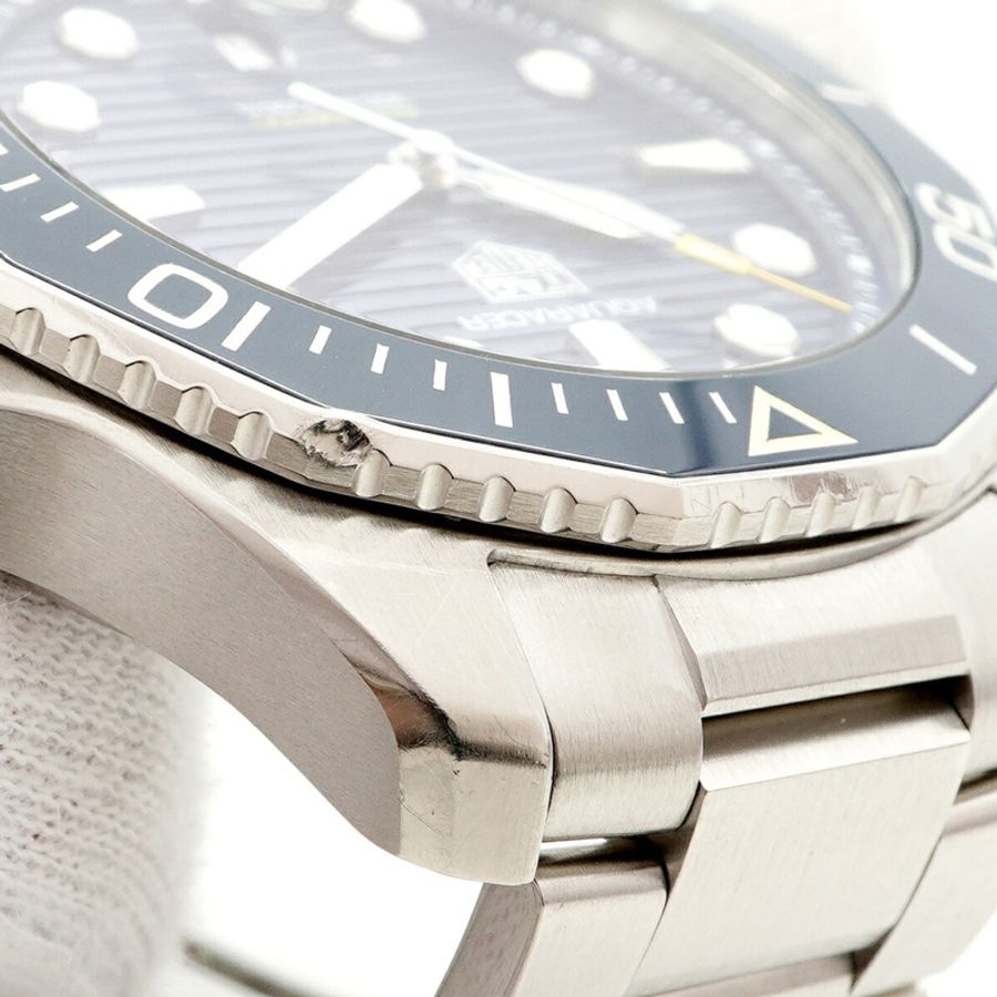 TAG Heuer 豪雅競潛系列專業300公尺潛水錶 WBP201B 藍色錶盤男士腕錶-6