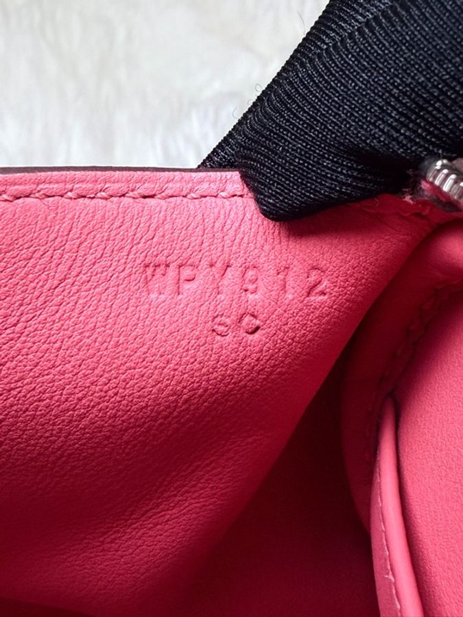 Hermes/ Mini Lindy/ 8W 杜鵑粉銀扣/ W刻-15