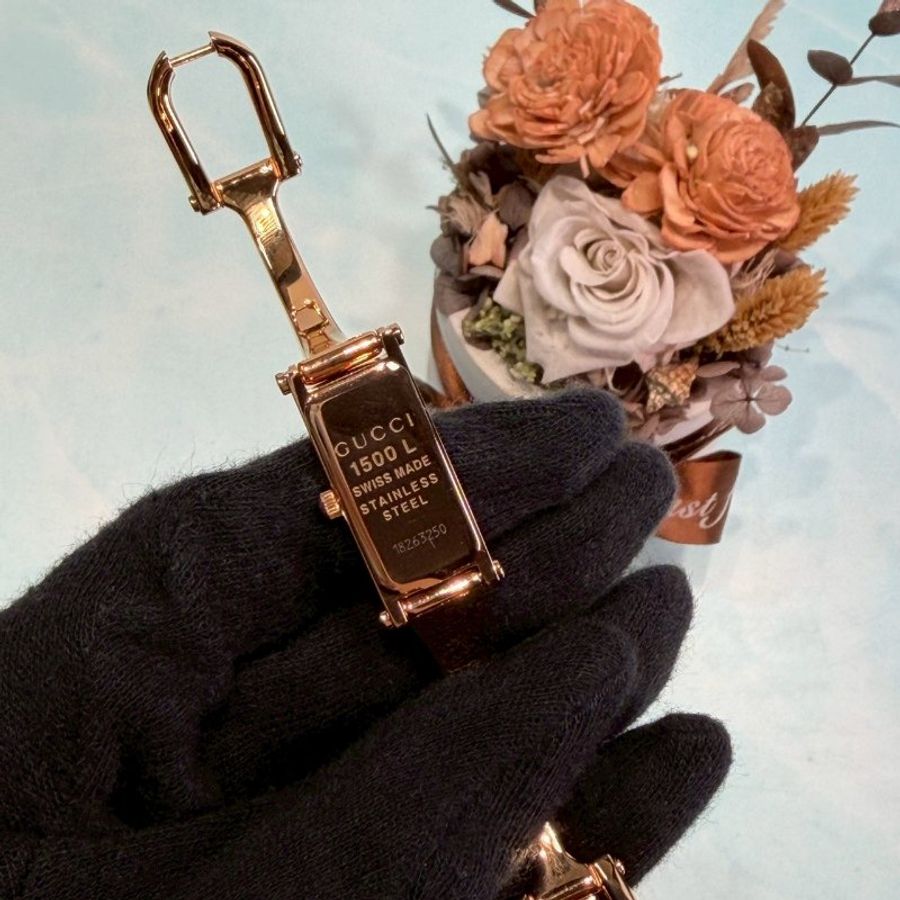 GUCCI 1500系列女士手鐲式時尚腕錶-4
