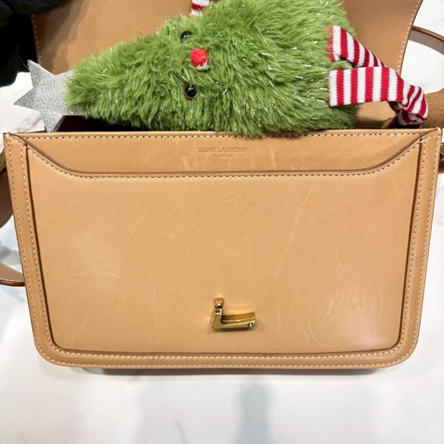 YSL Solferino中款皮革肩背書包-5