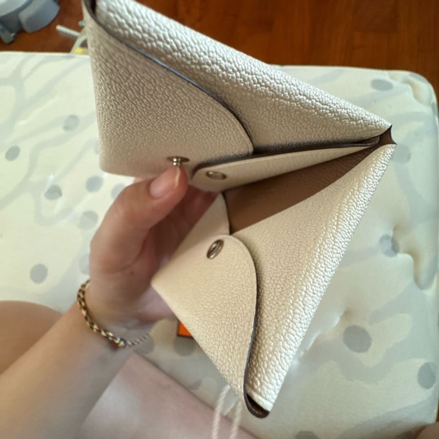 愛馬仕拼色零錢包-9