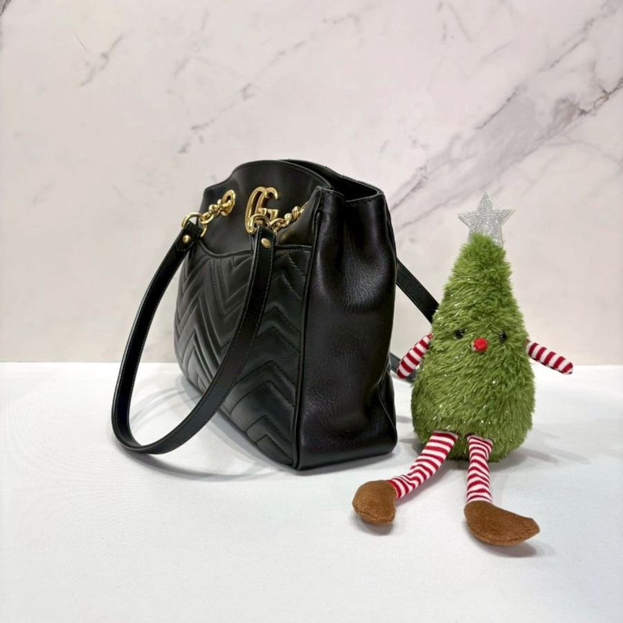 GUCCI GG Marmont單肩絎縫托特包-2