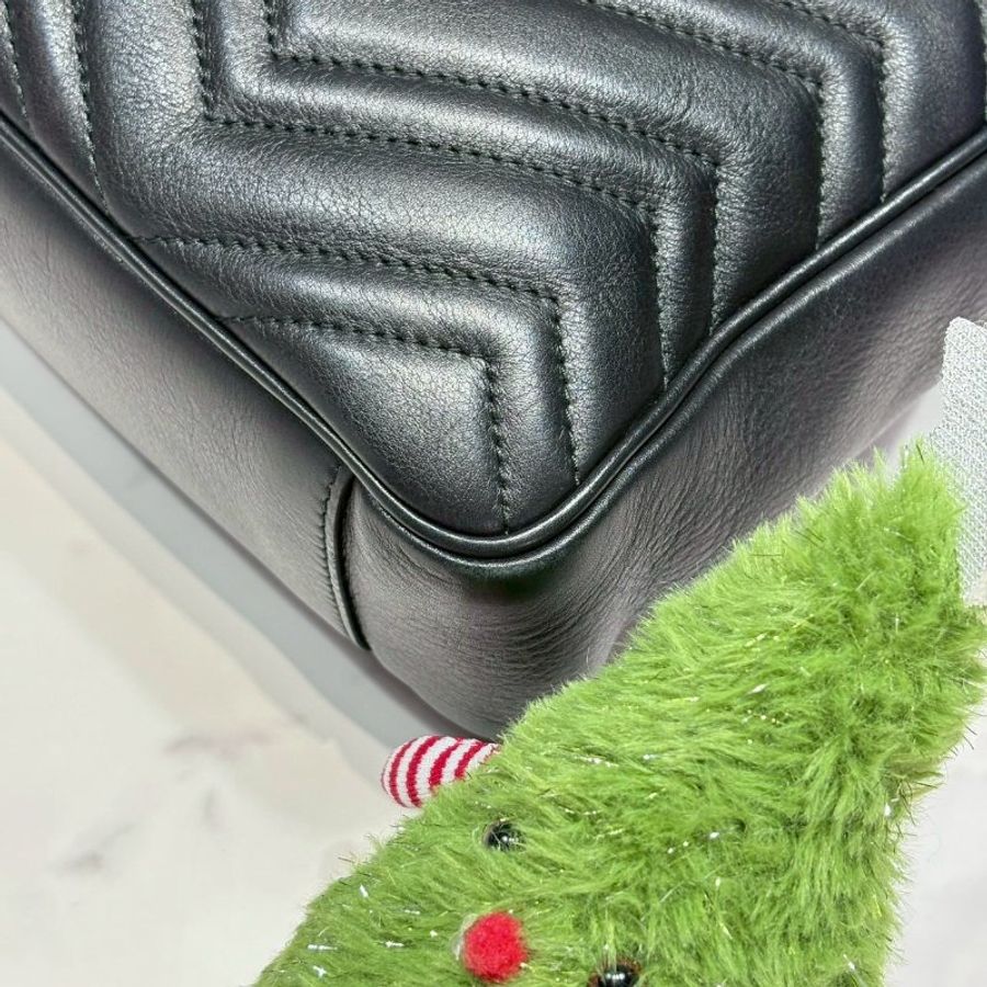 GUCCI GG Marmont單肩絎縫托特包-7