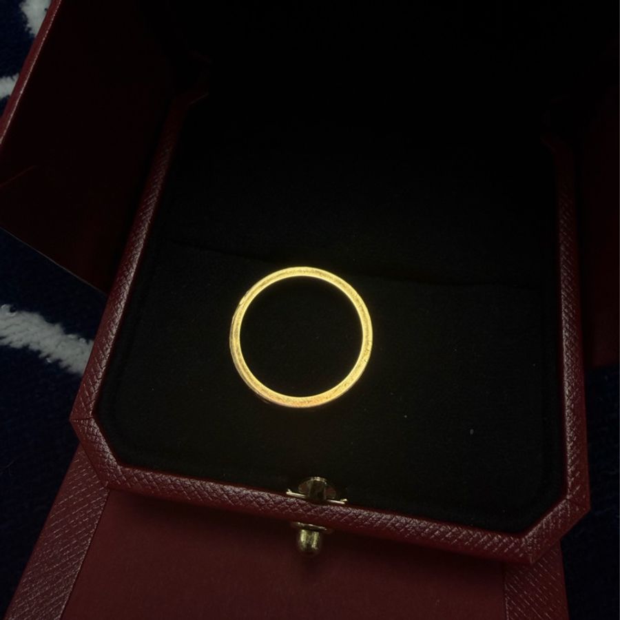 Cartier love單鑽金戒 52-4