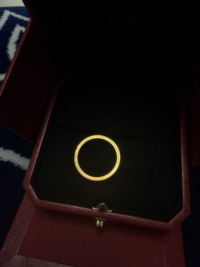 Cartier love單鑽金戒 52-9