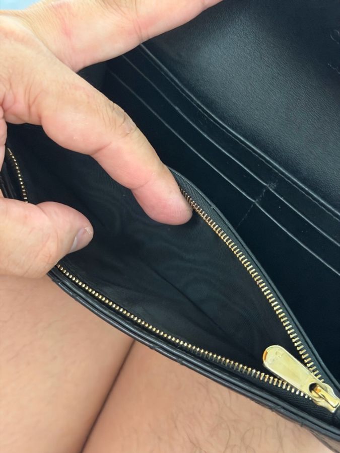 Dior 籐格紋羊皮掀蓋長夾-9