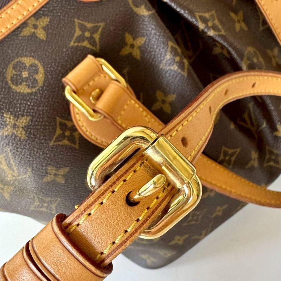 LV Palermo PM 棕色 老花 經典 抓皺 一字拉鍊 托特包 兩用包 手提包 斜背包 M40145-8