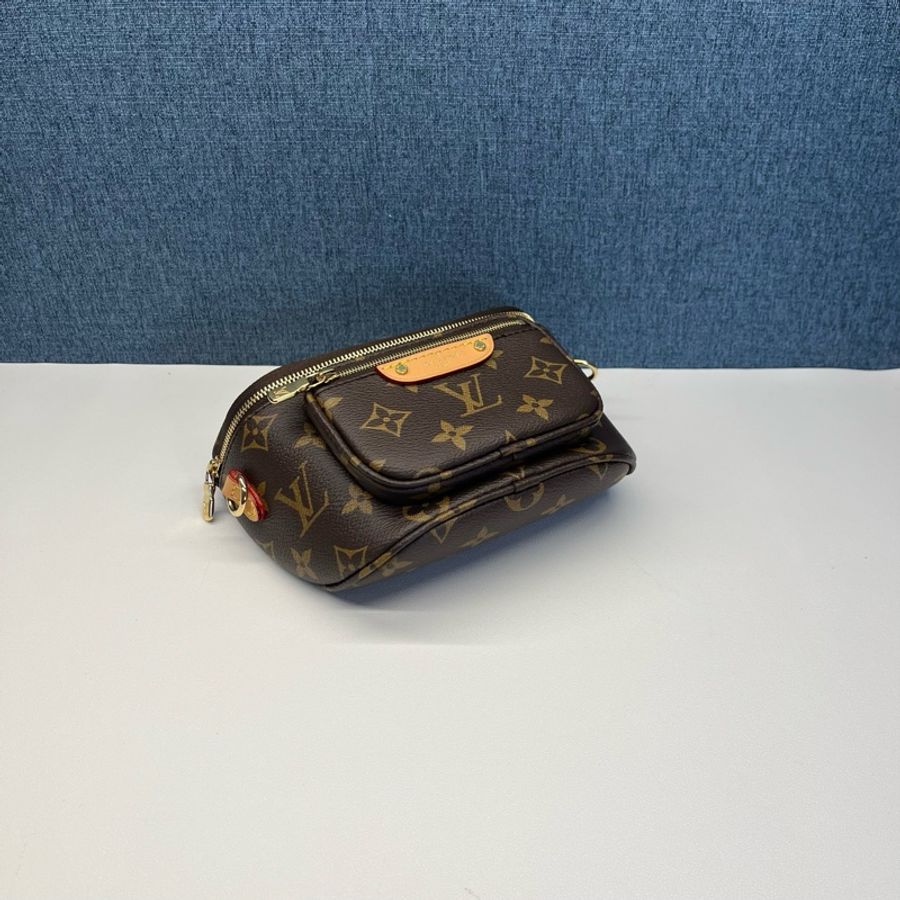 Louis Vuitton路易威登 老花mini bumbag腰包單肩斜挎包-4