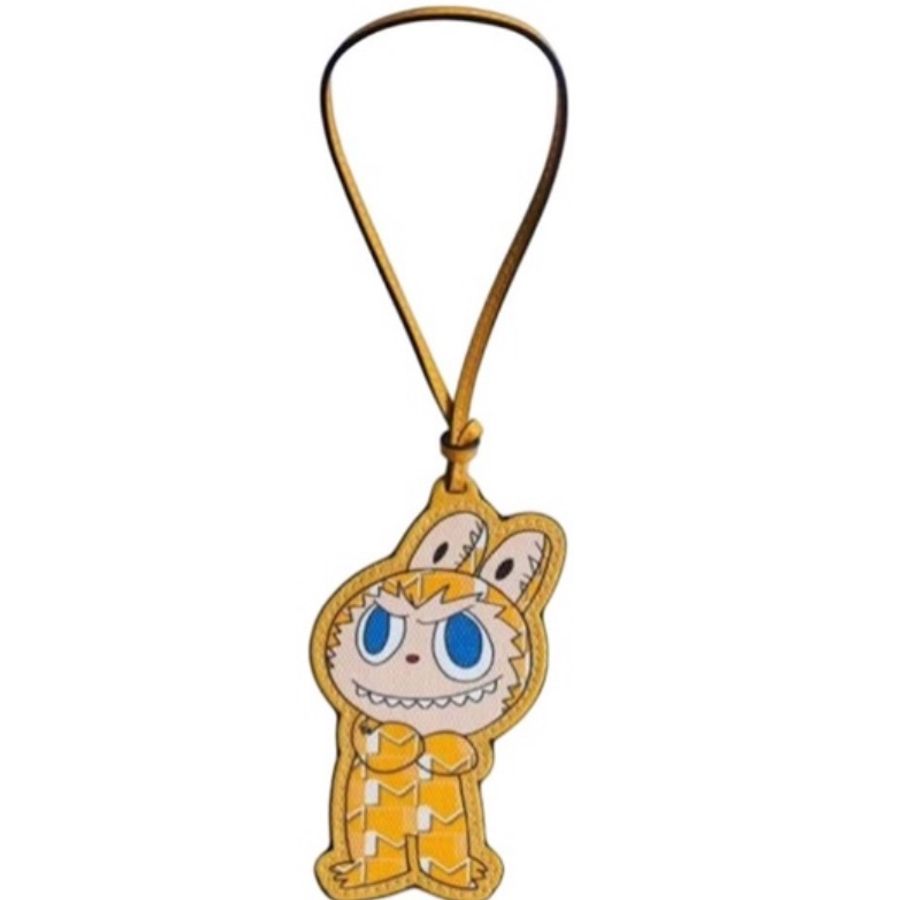 Moynat x Kasing Lung The Monsters Labubu Bag Charm Yellow-2