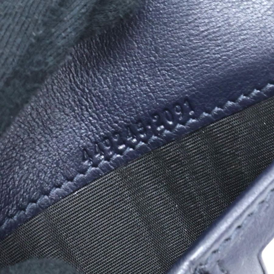 藍色 牛皮logo壓紋 長夾【GUCCI 古馳】 449245-5