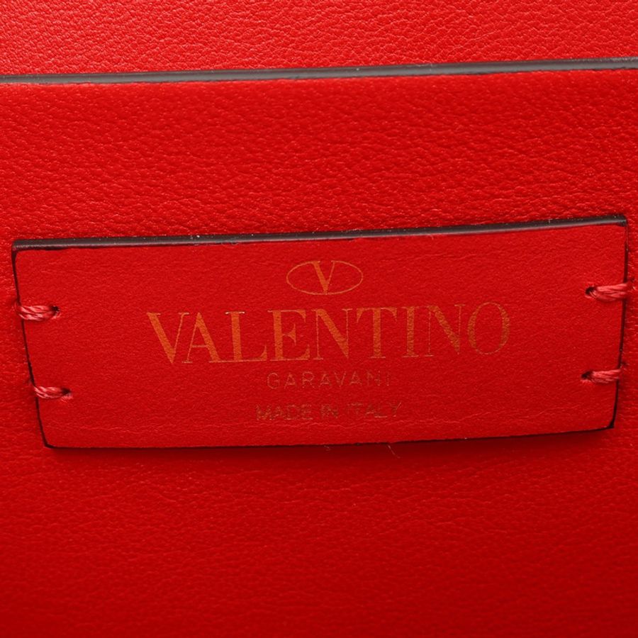 黑色 牛皮 紅脣 Vsling 肩背包【Valentino 范倫鐵諾】-5