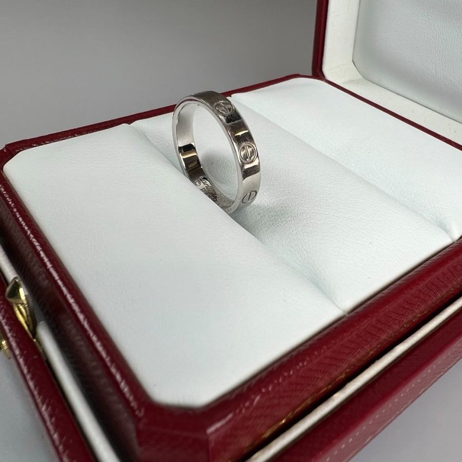 CARTIER FZ6808 白金LOVE戒指#55 /5.5G-2