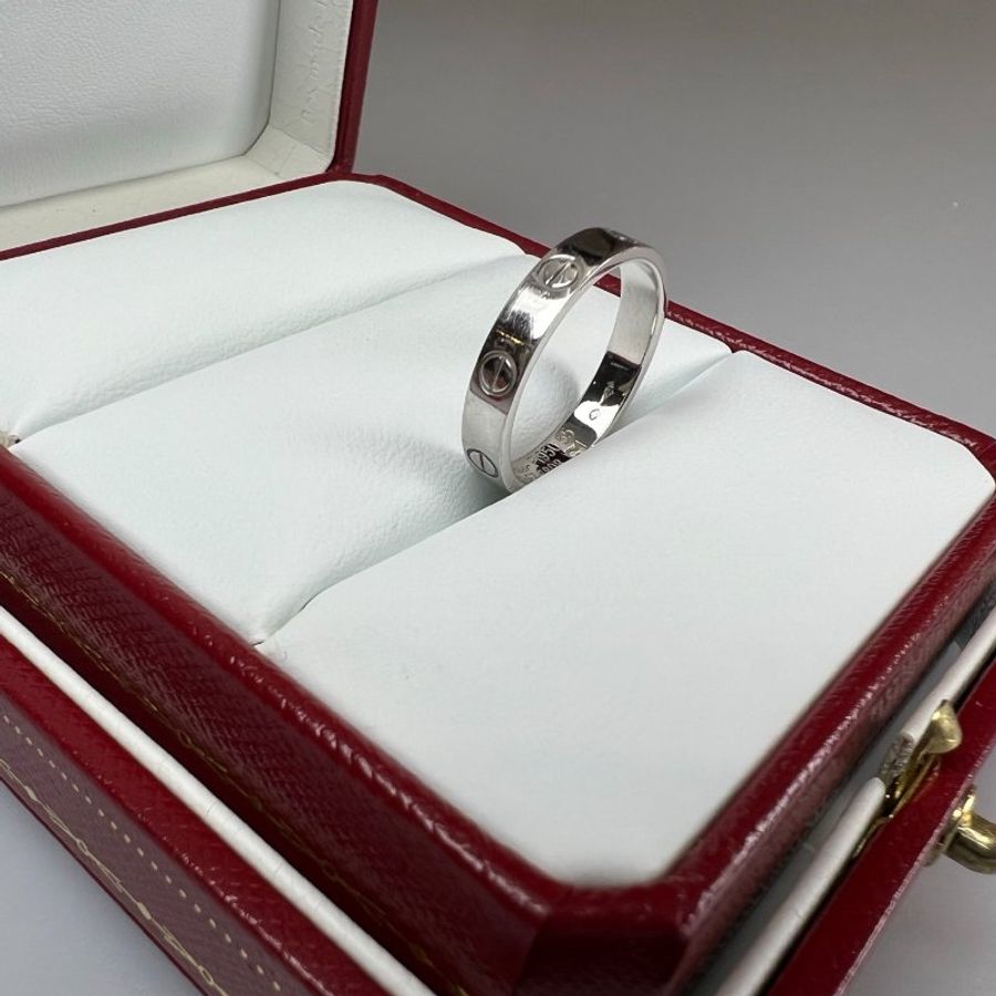 CARTIER FZ6808 白金LOVE戒指#55 /5.5G-3