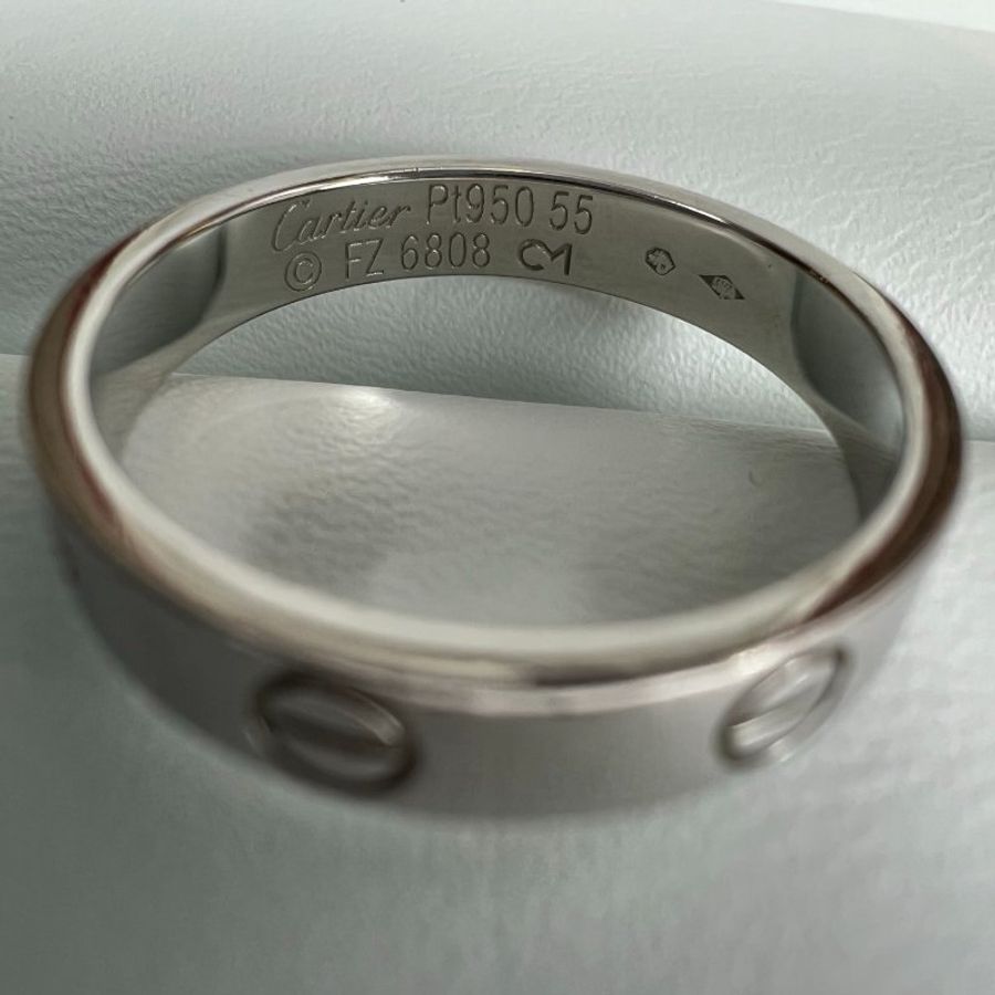 CARTIER FZ6808 白金LOVE戒指#55 /5.5G-4