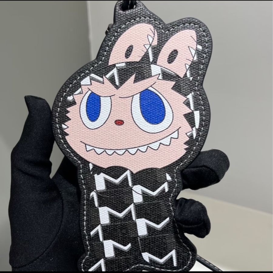 Moynat x Kasing Lung The Monsters Labubu Bag Charm Black-3
