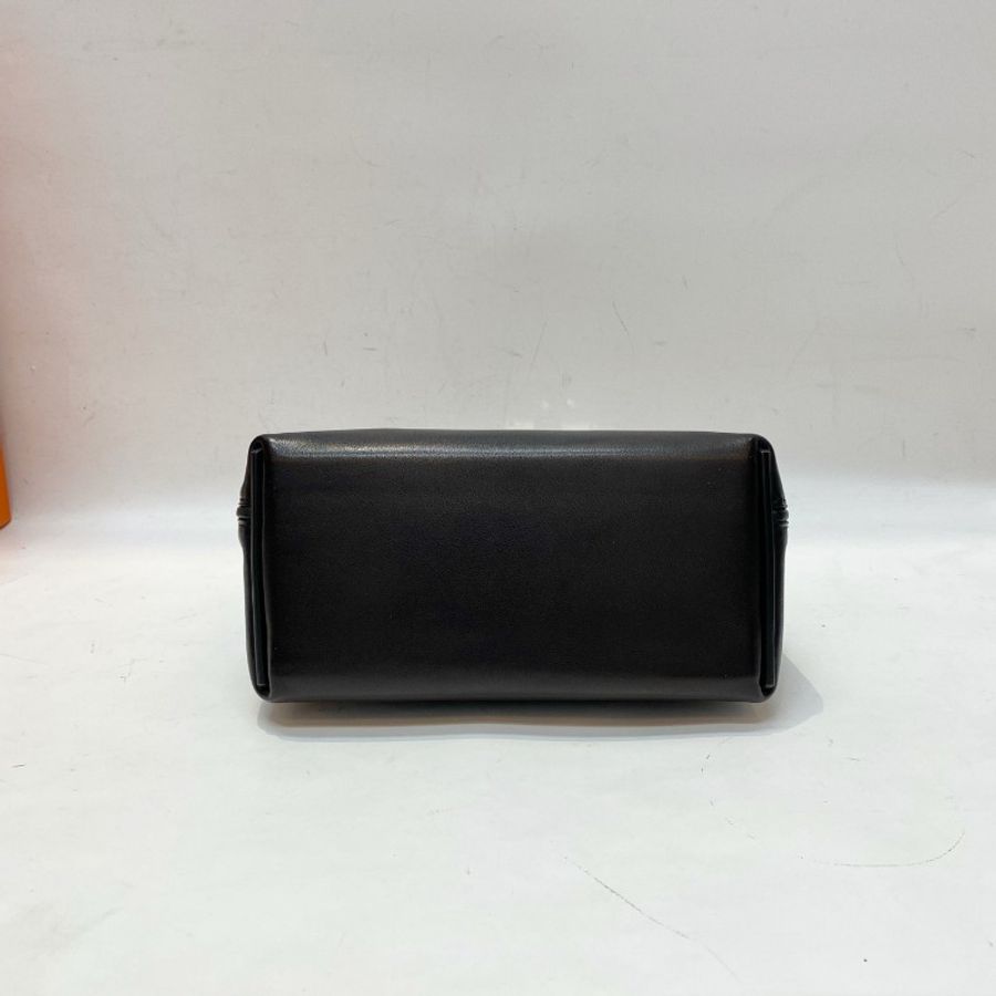 闲置带票HERMES爱马仕mini2424黑银可拆卸肩带手提斜挎包21*16*11-8