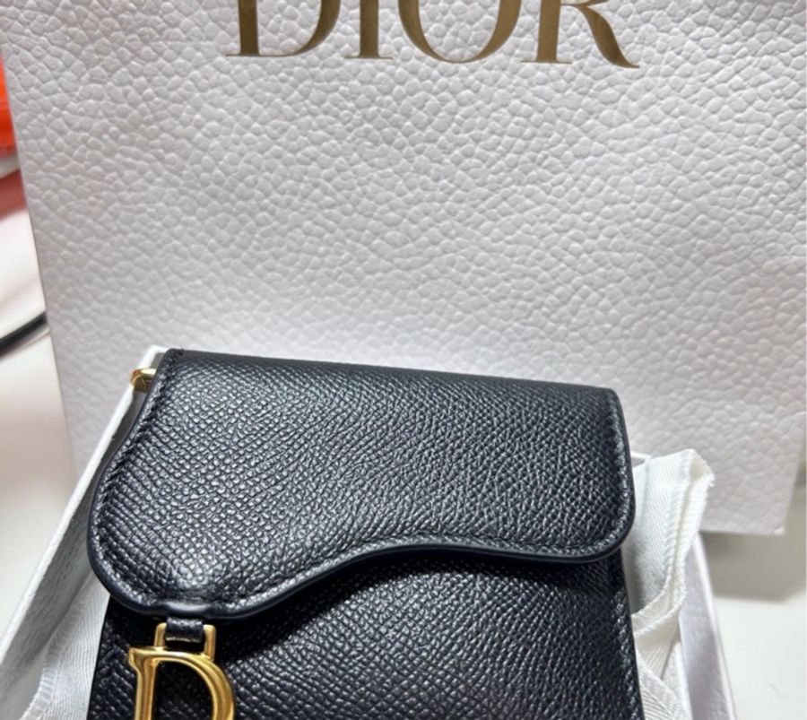 Dior saddle 三折短夾-0