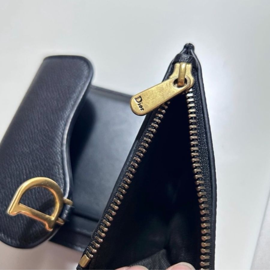 Dior saddle 三折短夾-10