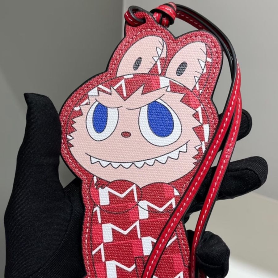 Moynat x Kasing Lung The Monsters Labubu Bag Charm Red-4