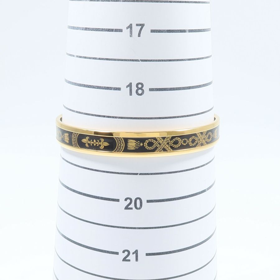 HERMES 金屬/琺瑯Grand Apparat Bangle手鐲-6