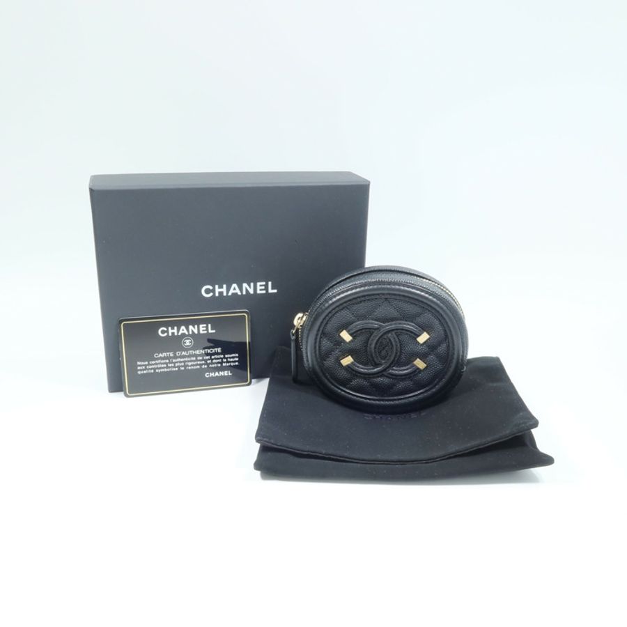 CHANEL 牛皮皮革Coin Case零錢包-10