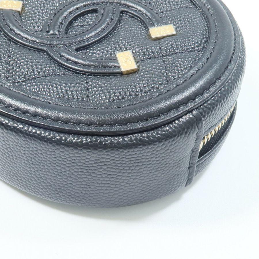 CHANEL 牛皮皮革Coin Case零錢包-11