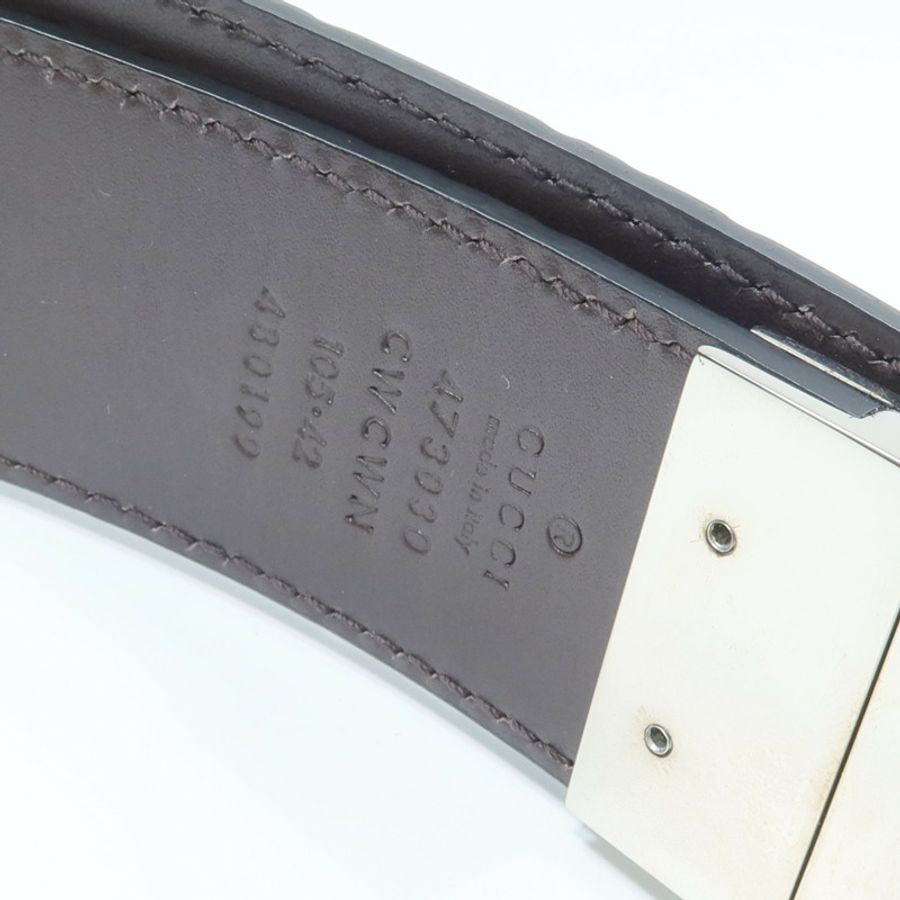 GUCCI 牛皮皮革Belt皮帶-6
