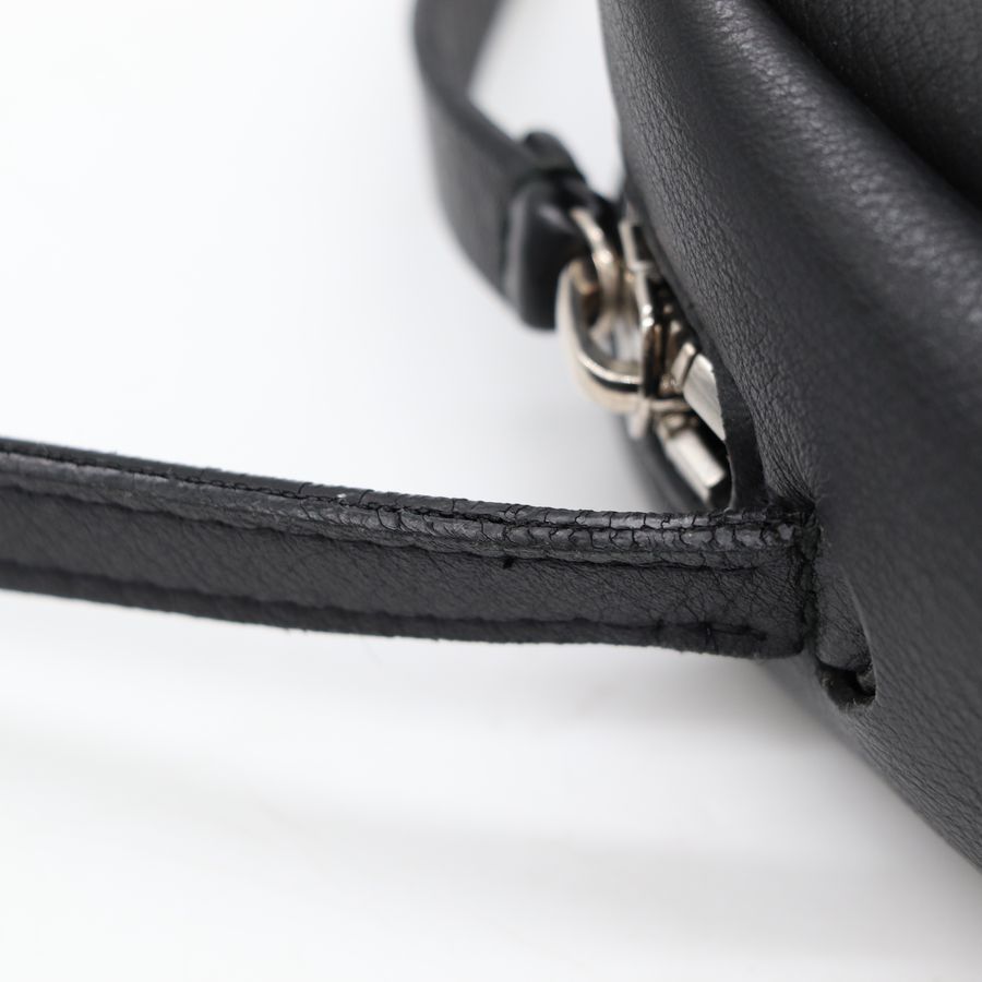 Balenciaga 巴黎世家 黑色 皮革 相機包 斜背包-10