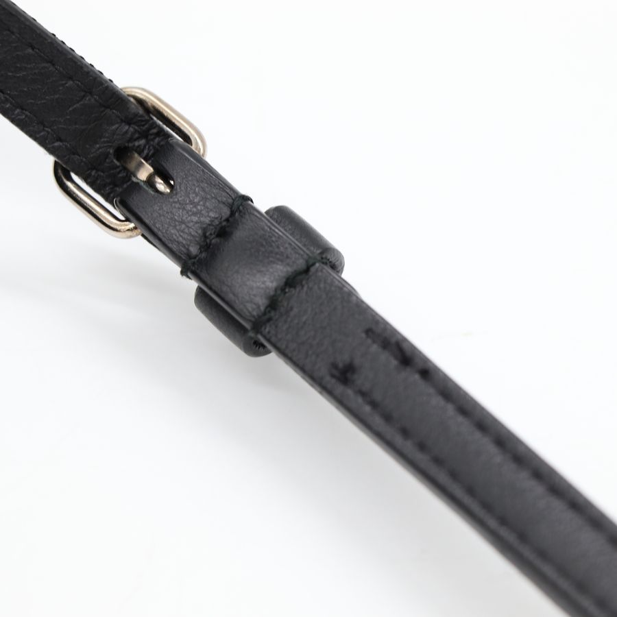 Balenciaga 巴黎世家 黑色 皮革 相機包 斜背包-11