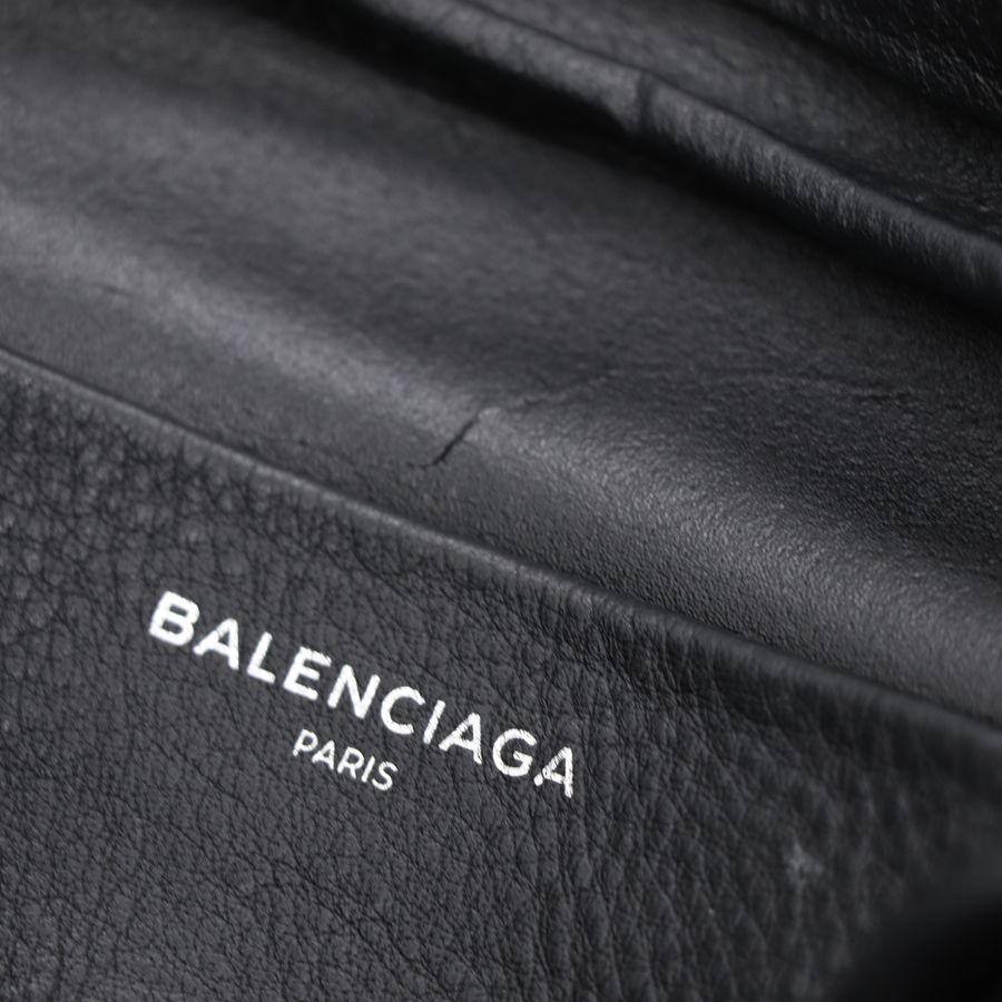 Balenciaga 巴黎世家 黑色 皮革 相機包 斜背包-15