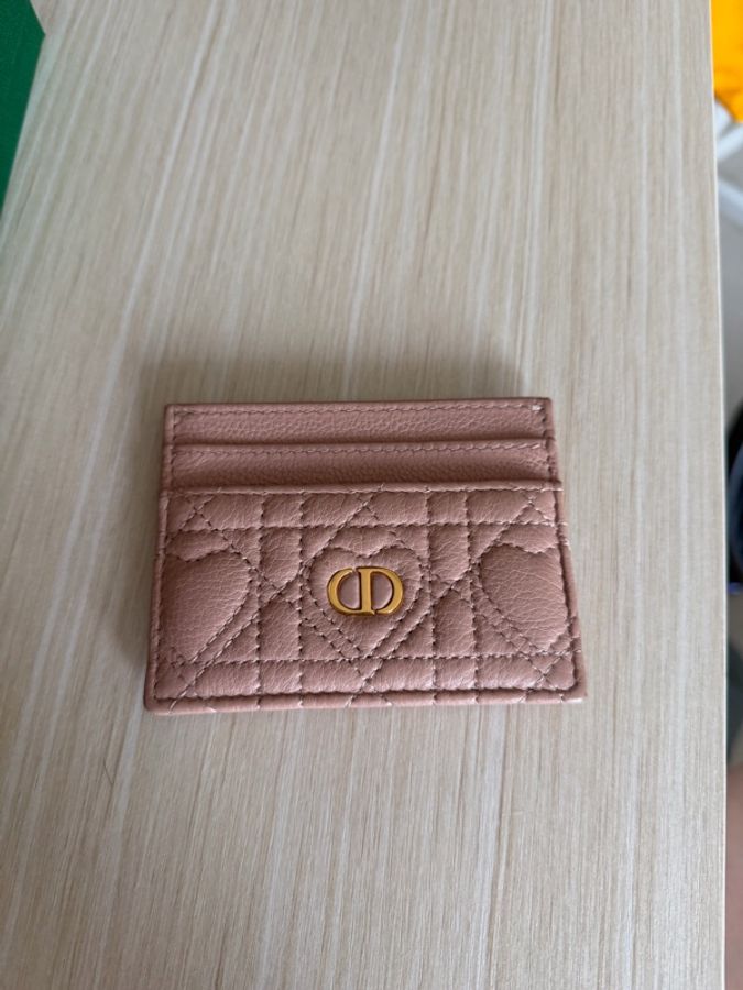 Dior 心心粉紅色卡片套-0