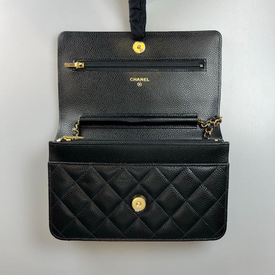 CHANEL WOC包荔枝黑金 AP0250/晶片款-5