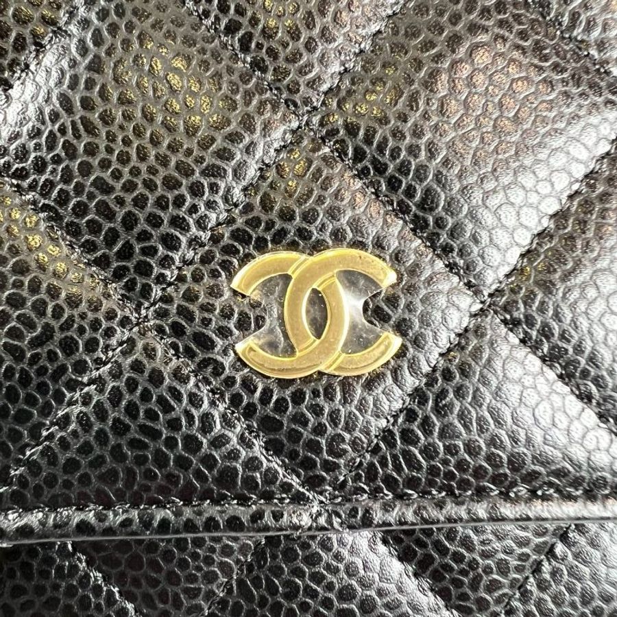 CHANEL WOC包荔枝黑金 AP0250/晶片款-10