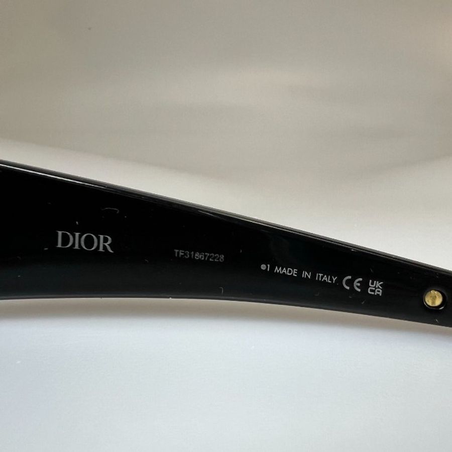 DIOR VeryDior 鏡腳金CD髮箍造型黑墨鏡-5
