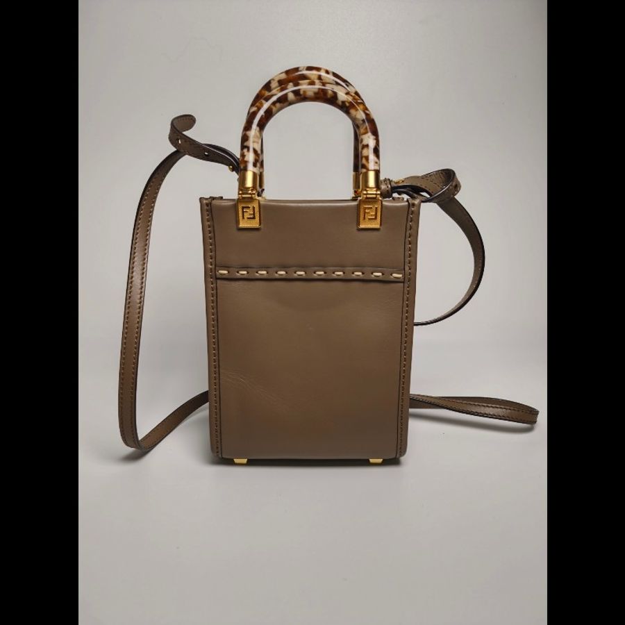 95新|Fendi/芬迪 玳瑁手柄琴譜mini。-1
