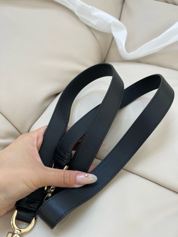 迪奧/Dior 微型 Dior Toujours 竪版手袋 手提包斜挎包 黑色金扣-7