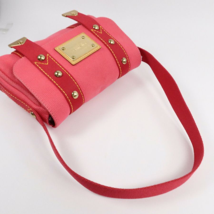 LOUIS VUITTON 帆布Sac Rabat肩背袋-9