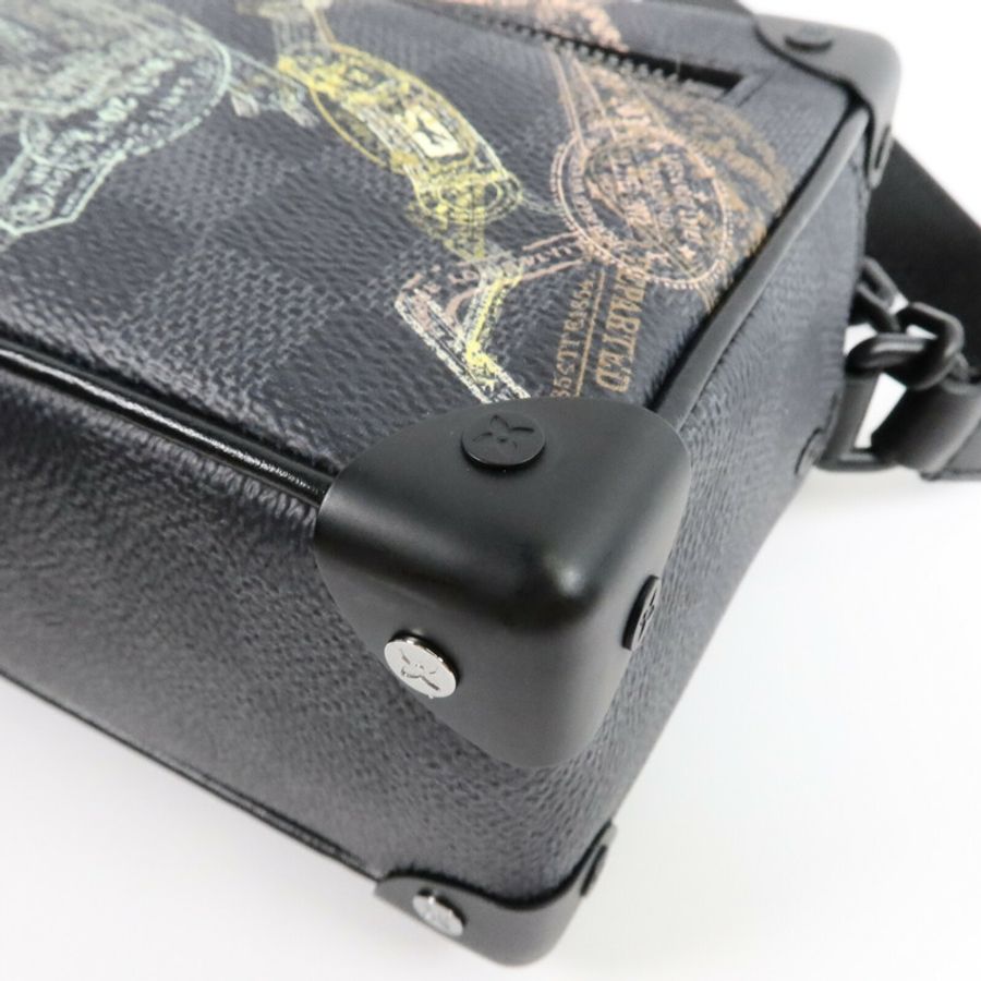 LOUIS VUITTON Damier Graphite Soft Trunk肩背袋-9