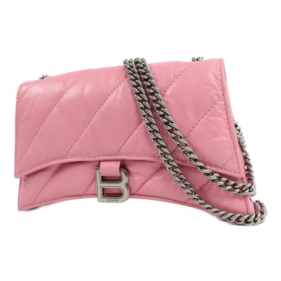 BALENCIAGA 牛皮皮革Crush Chain Quilted Bag鏈帶肩背袋-2