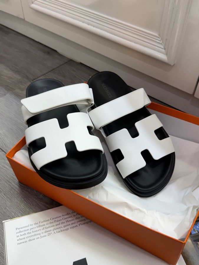 全新Hermes chypre sandal愛馬仕二舅鞋白色女鞋 36碼-5