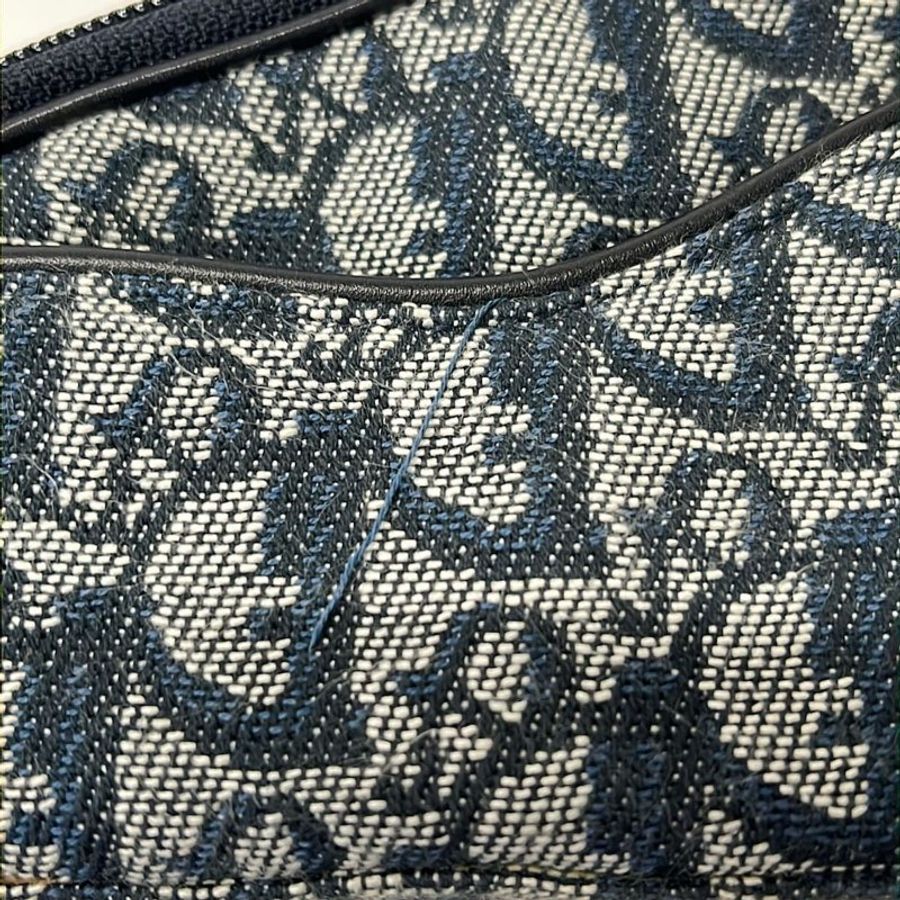 🛍️🎁 26 🔥7月新品【預訂】 💘Christian Dior 海軍藍老花 Logo 帆布手拿包 化妝包 Pouch 🔥 熱賣款 DIOR 腋下包平替-8