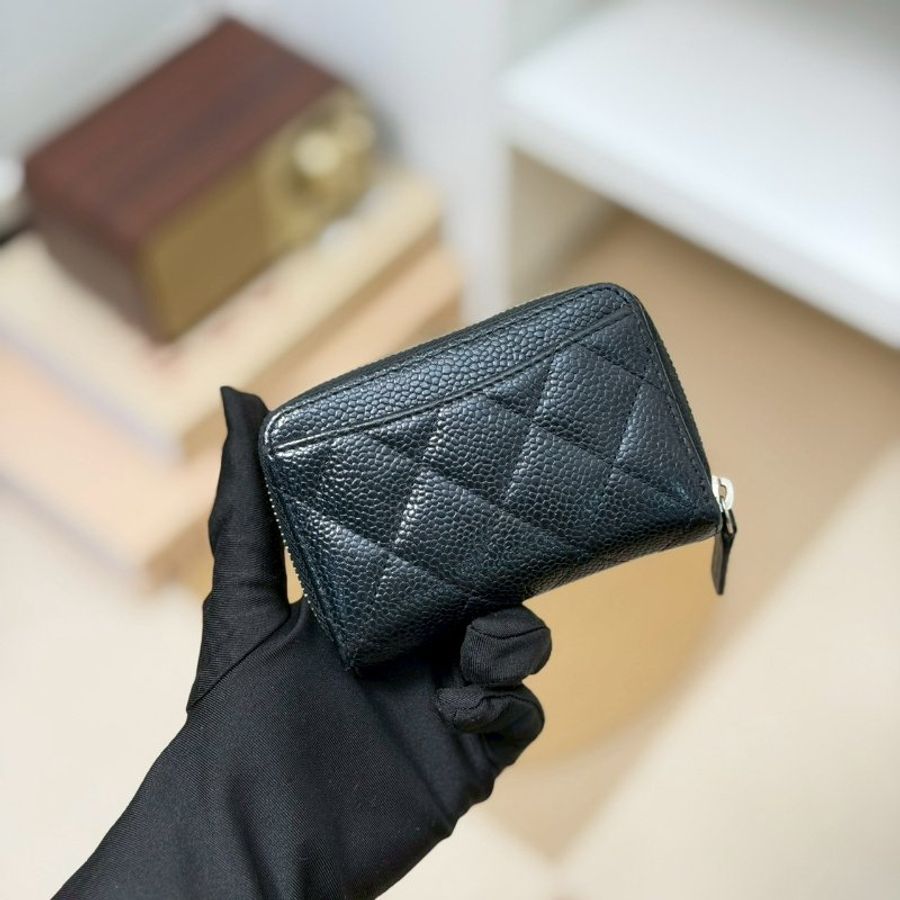 🏷️Chanel 香奈兒.Coco 拉鍊卡夾零錢包-1
