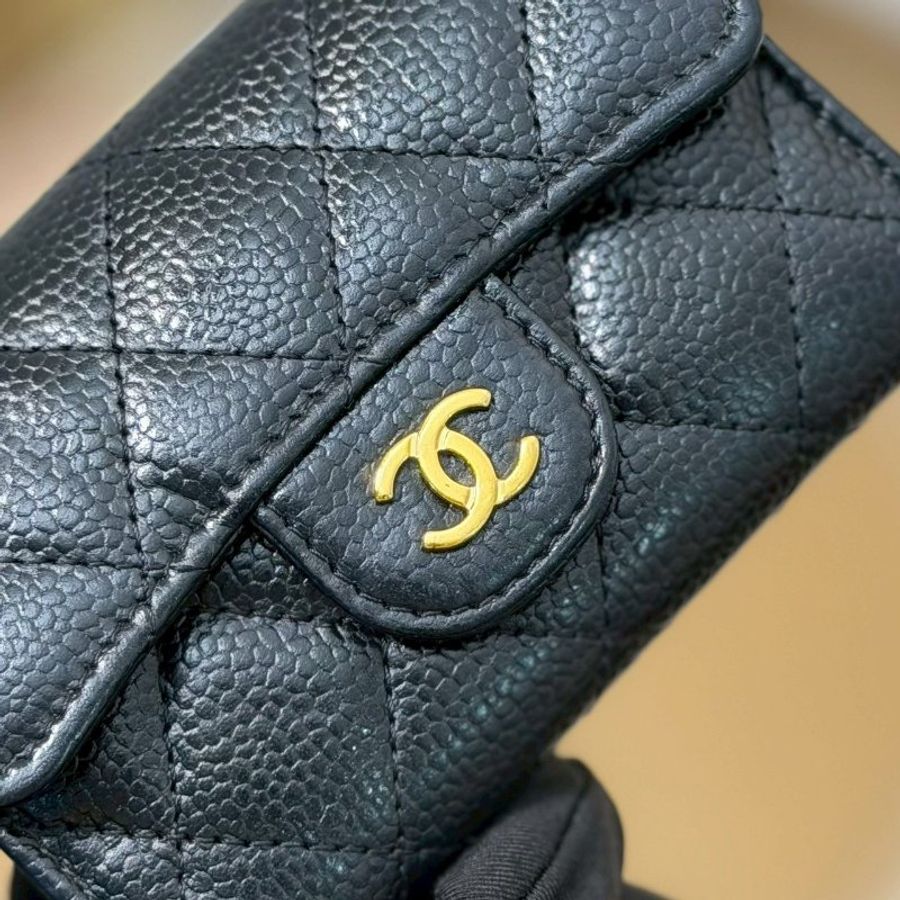 🏷️Chanel 香奈兒.Coco 翻蓋卡夾零錢包 芯片款-14