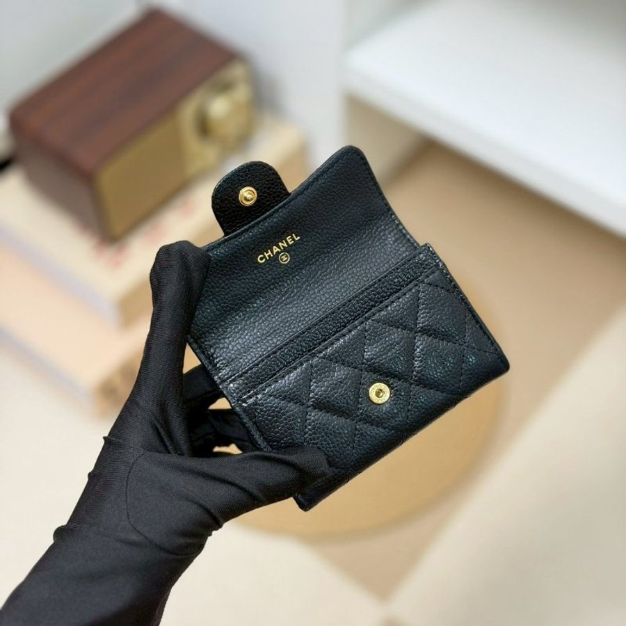 🏷️Chanel 香奈兒.Coco 翻蓋卡夾零錢包 芯片款-15