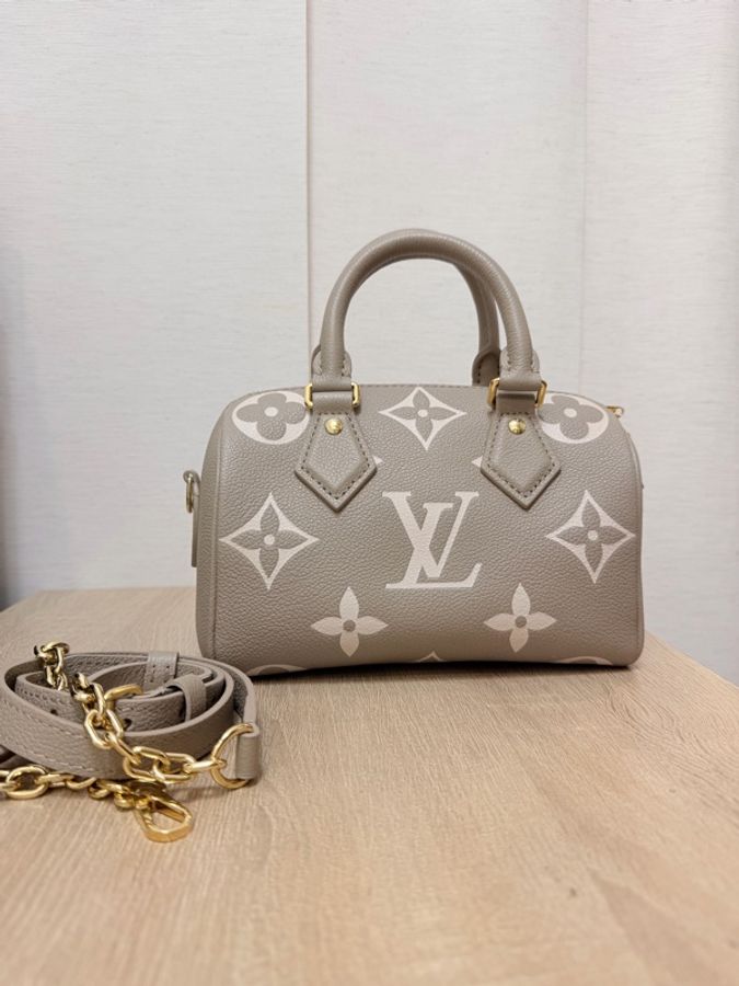 LV 灰speedy 20手提斜背-3