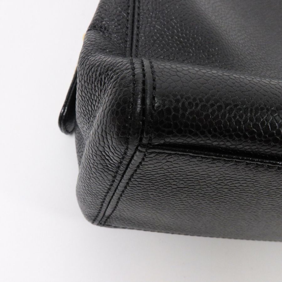 CHANEL 牛皮皮革Vintagel Chain Tote Bag鏈帶手挽袋-12