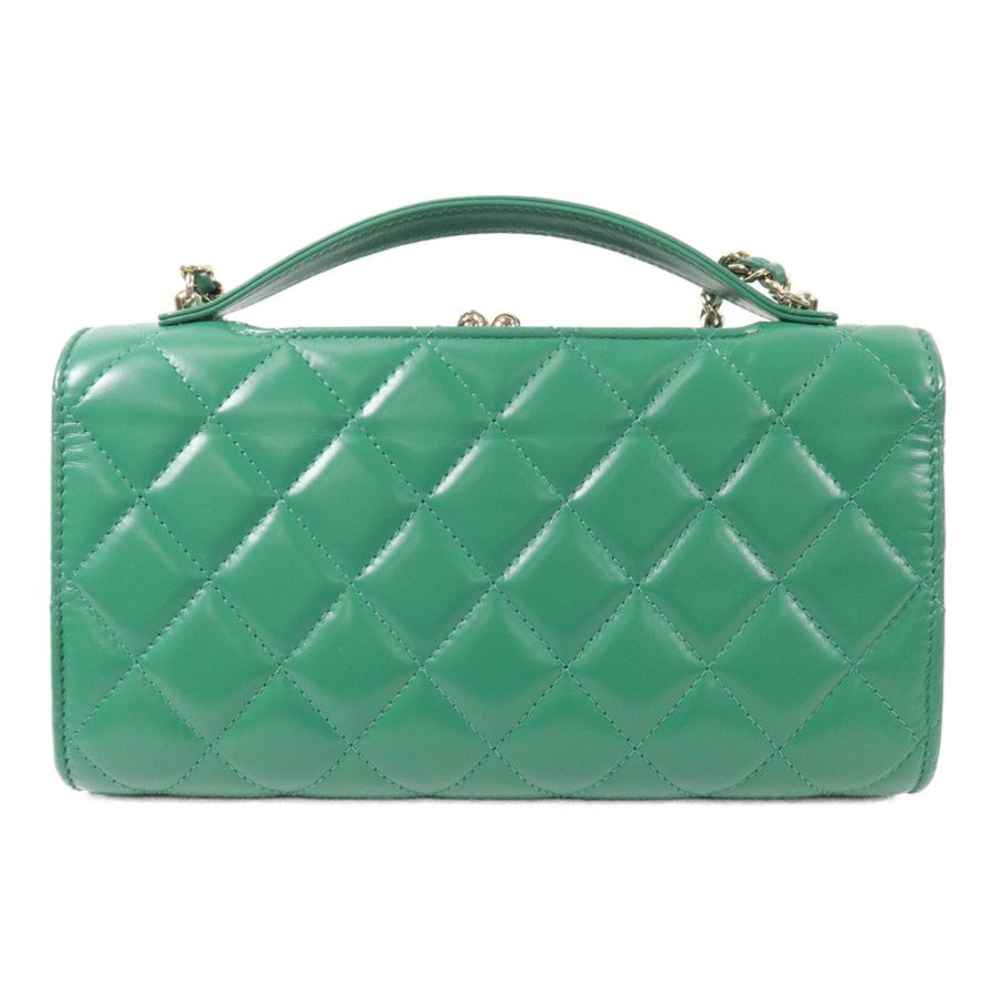 CHANEL 羊皮皮革Trendy CC Wallet On Chain鏈帶手挽肩背兩用袋-1