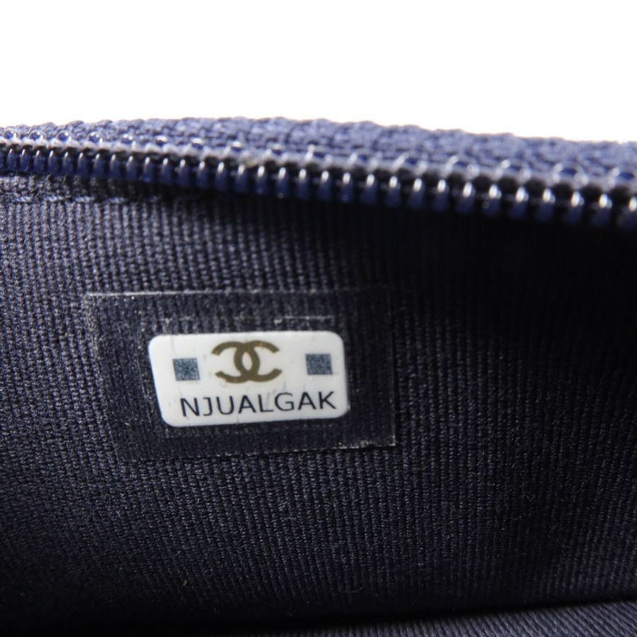 CHANEL 牛仔布19 Wallet On Chain鏈帶手挽肩背兩用袋-7